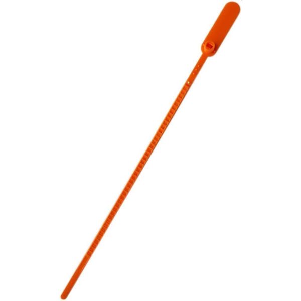 Lacre para Malote Escada PP 23cm Numerado em Polipropileno Laranja Tykheplas Lacre para Malote Escada PP 23cm Polipropileno Laranja Tykheplas