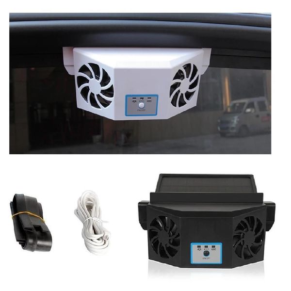 Circulador de Ar Automotivo Portátil Solar com Ventilador Purificador e Resfriador Conexão USB Yeet Circulador de Ar Automotivo Portátil Solar Ventilador Purificador USB Yeet