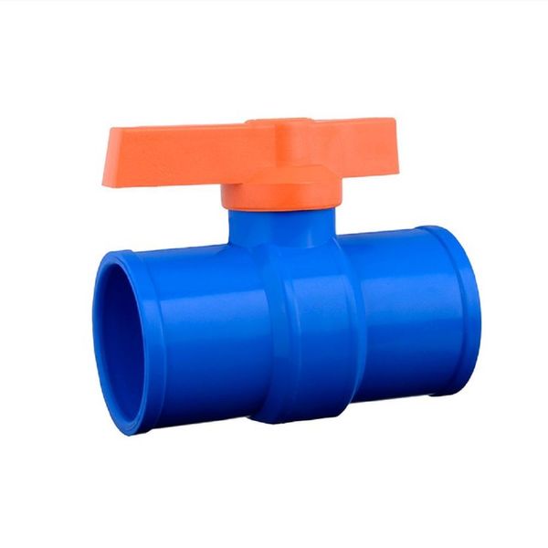Registro de Esfera Soldavel para Irrigacao 50mm Abertura Rapida Azul e Laranja Uso Residencial e Agricola Unifortte Registro de Esfera Soldavel Irrigacao 50mm Azul e Laranja Controle de Fluxo Rapido Unifortte