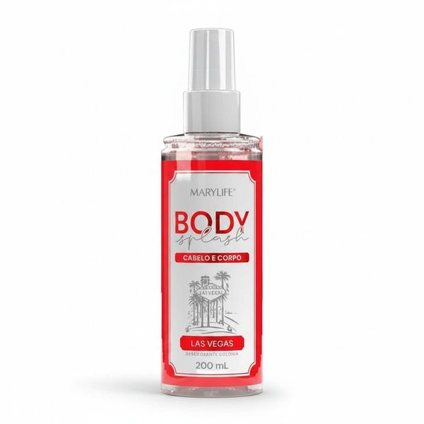 Body Splash Las Vegas Feminino Desodorante Colônia Floral Oriental 200ML Mary Life Body Splash Las Vegas Feminino Desodorante Colônia 200ML Mary Life
