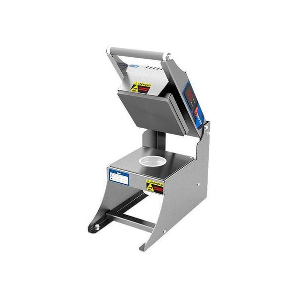 Seladora Manual para Potes SPO 150 Controle de Temperatura Digital Aço Inoxidável Cinza Sulpack 220V Seladora Manual para Potes SPO 150 Temperatura Digital Aço Inoxidável Cinza Sulpack