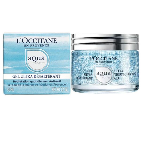 Gel Facial Hidratante Aqua Réotier 50ML Textura Refrescante Rápida Absorção L'Occitane Au Brésil Gel Facial Hidratante Aqua Réotier 50ML Ácido Hialurônico L'Occitane Au Brésil