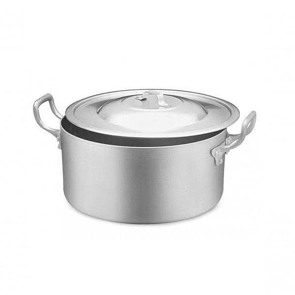 Caçarola Hotel Nr 38 ABC 212 com Tampa 20,4L Alumínio para Uso Profissional Aluminio ABC Caçarola Hotel Nr 38 ABC 212 com Tampa 20,4L Alumínio Aluminio ABC