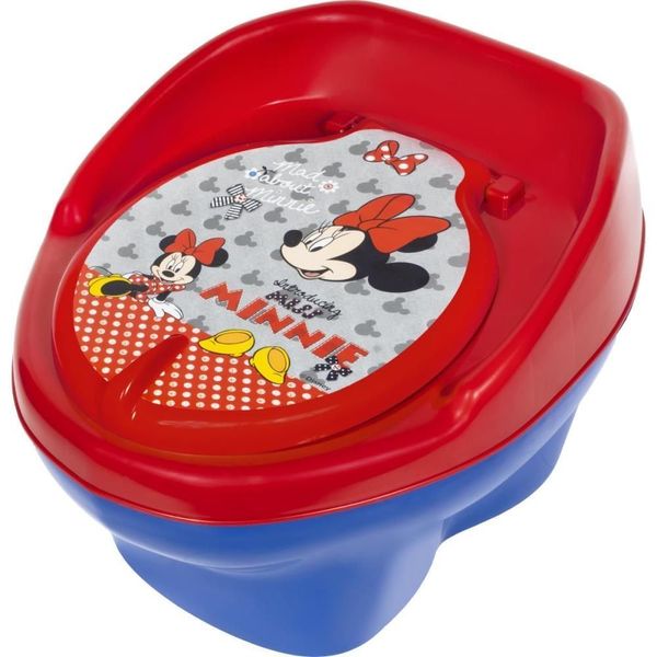 Troninho com Redutor Minnie Desfraldamento Reservatório Removível Vermelho e Azul Styll Baby Troninho com Redutor Minnie Desfraldamento Vermelho e Azul Styll Baby