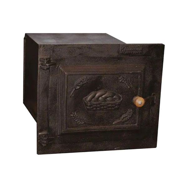 Forno a Lenha Fundição Unicláudio Pequeno Porta de Ferro Fundido 50x35x30cm Preto Forno a Lenha Fundição Unicláudio Porta de Ferro Fundido Preto