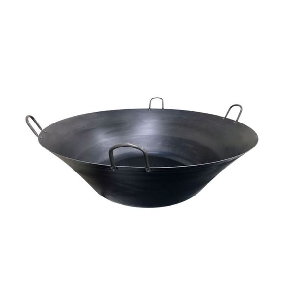 Tacho Beira Alta Aço Carbono 95L Diâmetro 97cm com Alças de Ferro Preto Jamar Tacho Beira Alta Aço Carbono 95L Diâmetro 97cm Preto Jamar
