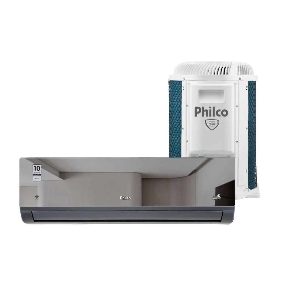 Ar Condicionado Split Inverter Philco Espelhado 12000 BTUS Quente e Frio PAC12000IQFM15E 220V