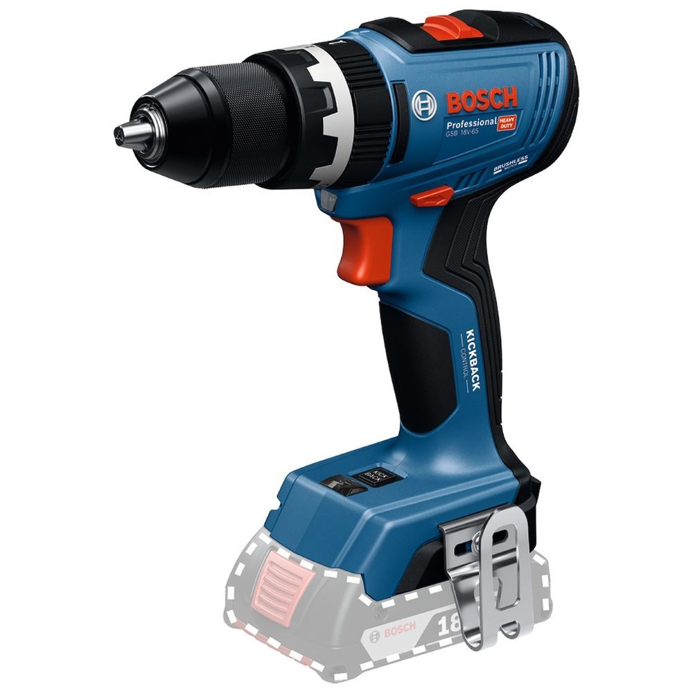 Parafusadeira Furadeira de Impacto Bosch Profissional GSB 18V-65 com Carregador 650W Azul 18V