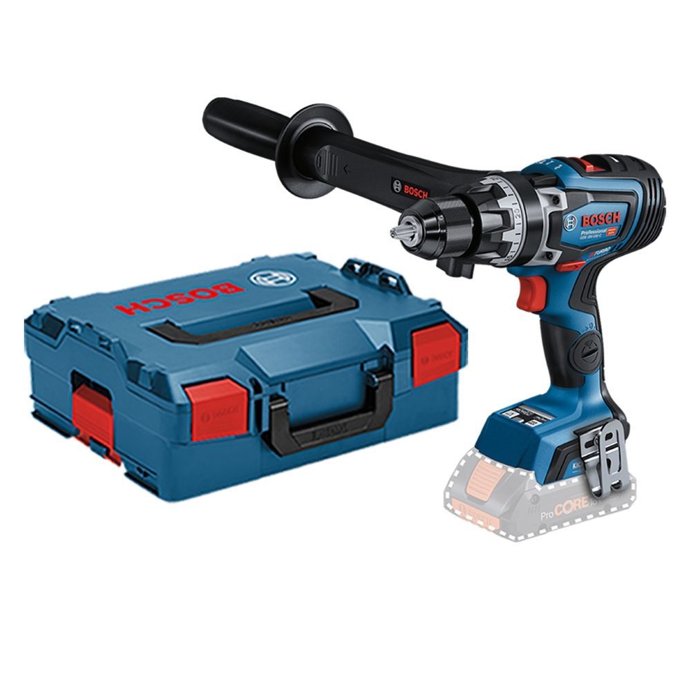 Parafusadeira Furadeira Bosch para Uso Profissional GSB 18V-150 C com Empunhadura Auxiliar 150 Nm sem Bateria 18V