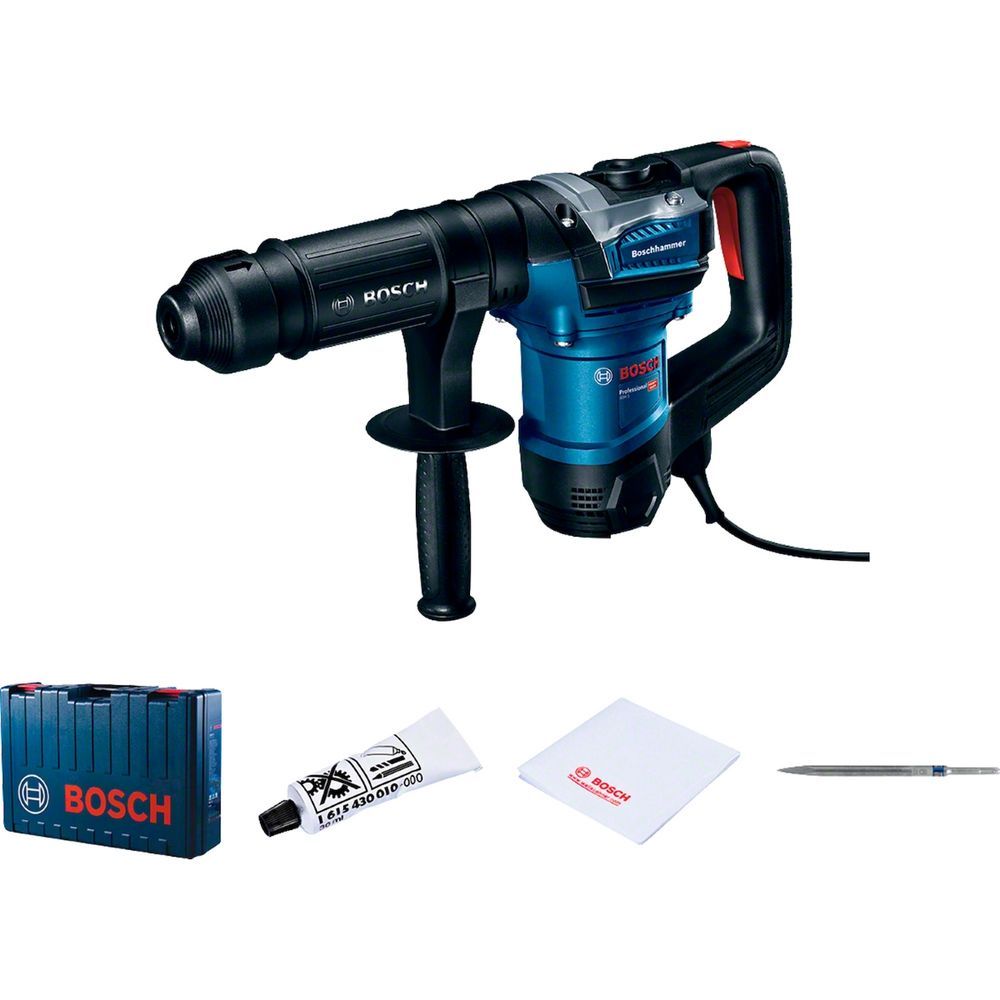 Martelete Demolidor GSH 5 1100W 110V para Demolição Pesada com SDS-Max em Maleta Amarelo Bosch