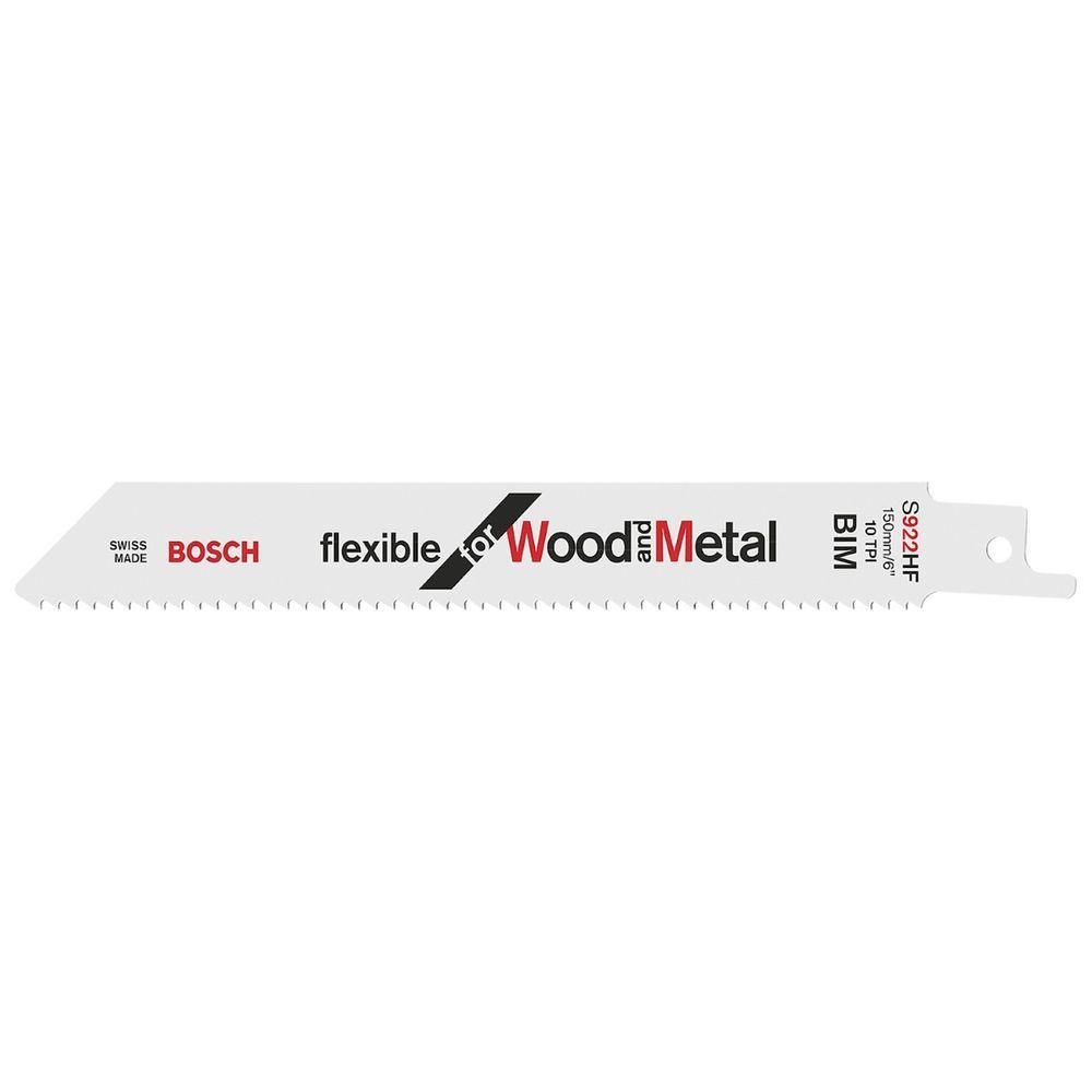 Lâmina para Serra Sabre S922HF Flexible Cortes em Madeira e Metal com Tecnologia BIM 2 Unidades Bosch