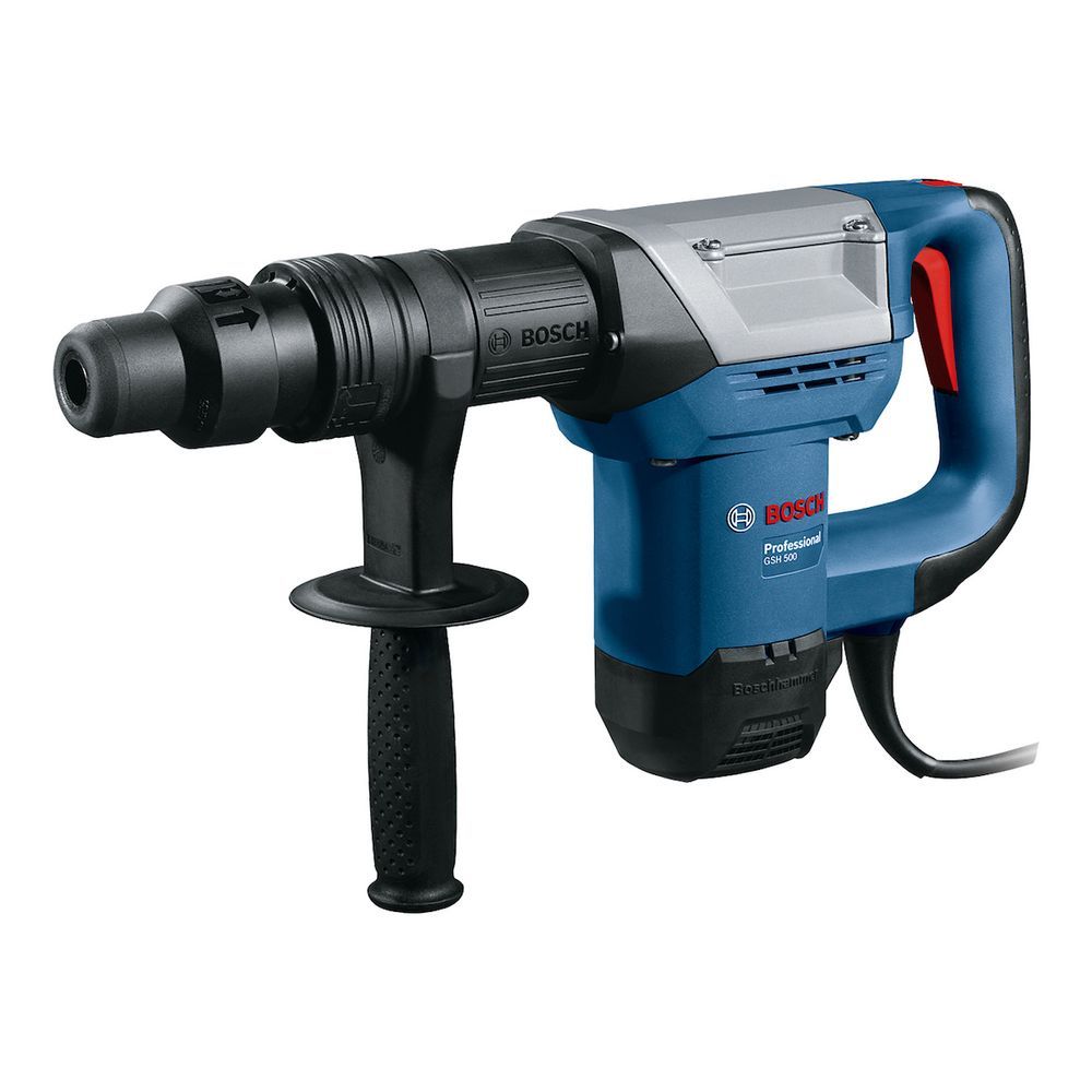 Martelete Demolidor GSH 500 com Motor 1100W e Sistema SDS-Max em Maleta Bosch