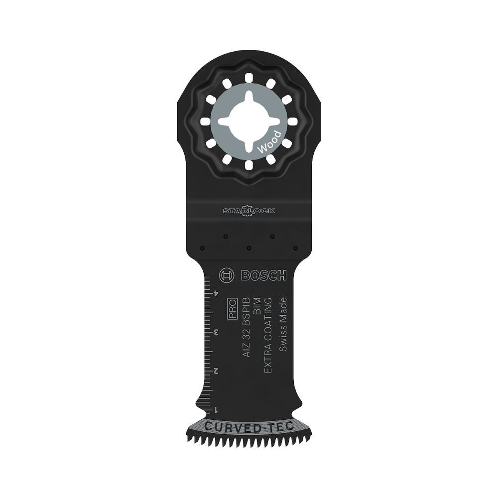 Lâmina de Serra de Imersão Starlock Pro Aiz 32 Bspib 50x32mm com Tecnologia Curved-Tec 5un Bimetálica Bosch