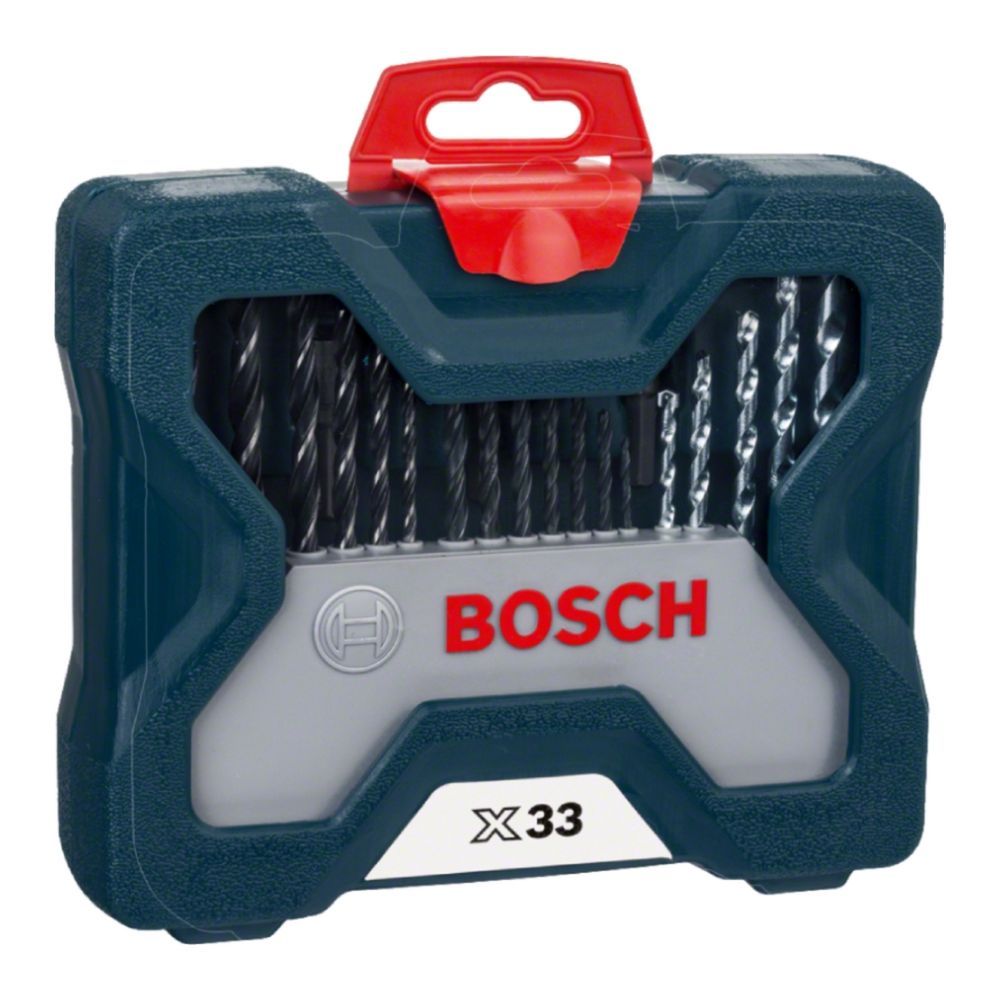 Kit de Brocas e Pontas X-line 33 Peças Versatilidade em Metal Alvenaria e Madeira com Suporte Magnético Bosch