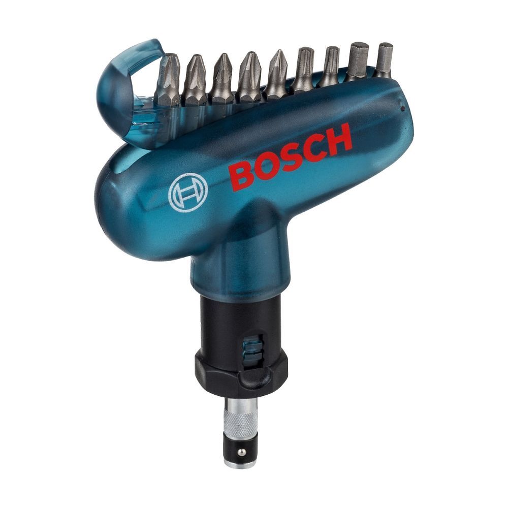 Kit de Pontas para Parafusar com 10 Peças Kit de Bolso Encaixe Hexagonal Compacto e Leve Bivolt Bosch