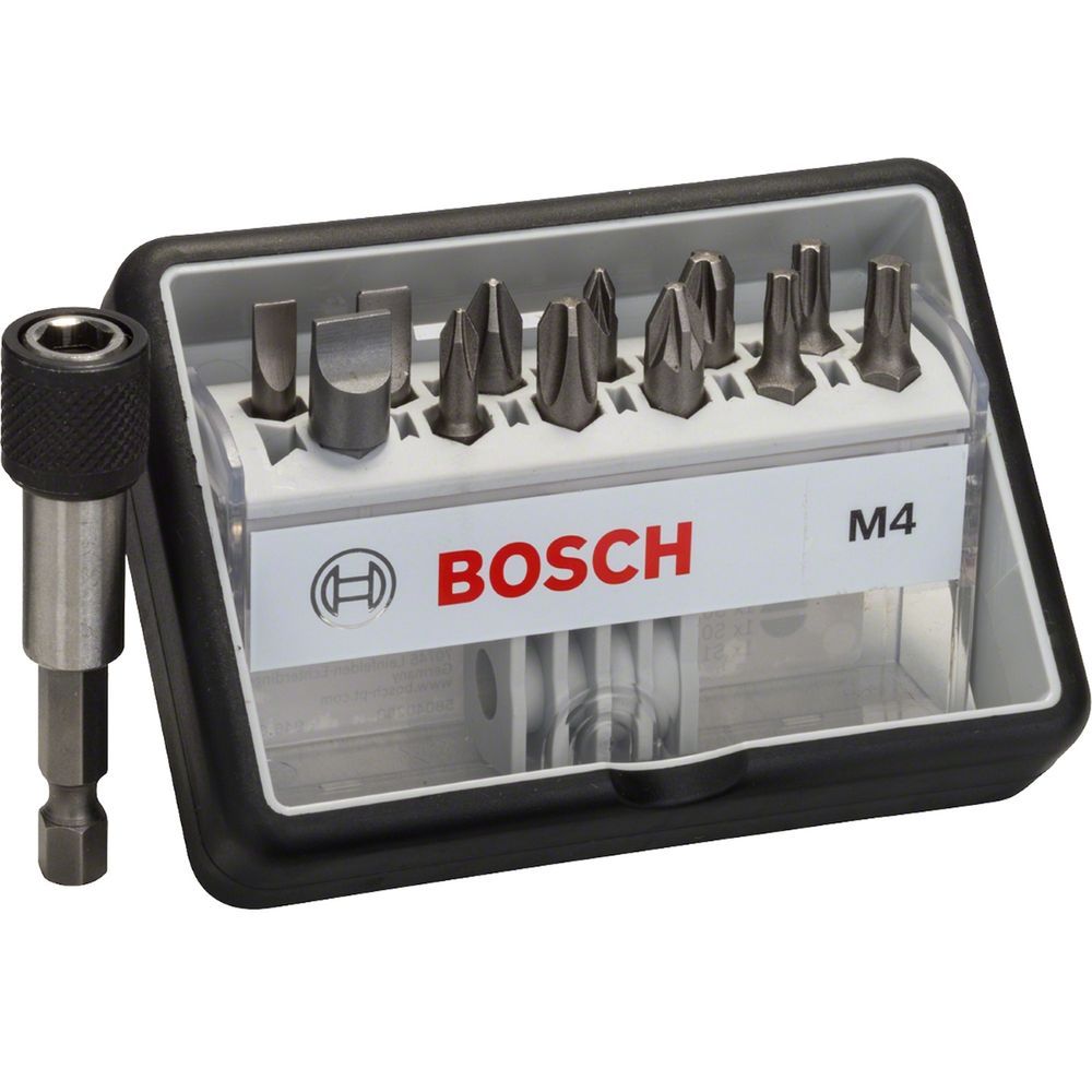 Jogo de Pontas Extra Hard 25mm com Zona de Torção Cônica e Adaptador Magnético Inox Bosch