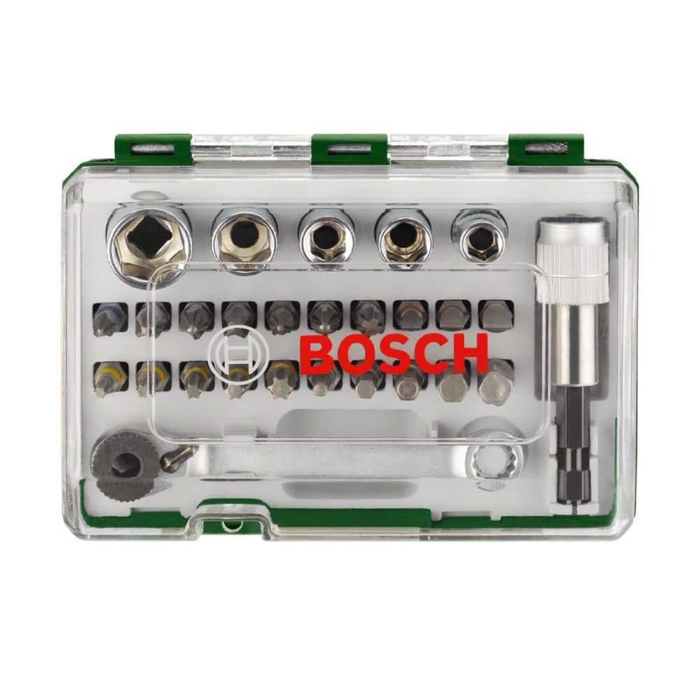 Kit de Pontas e Soquetes Extra Hard com Zona de Torção Cônica 1-4 e Aço de Alta Qualidade Bivolt Bosch