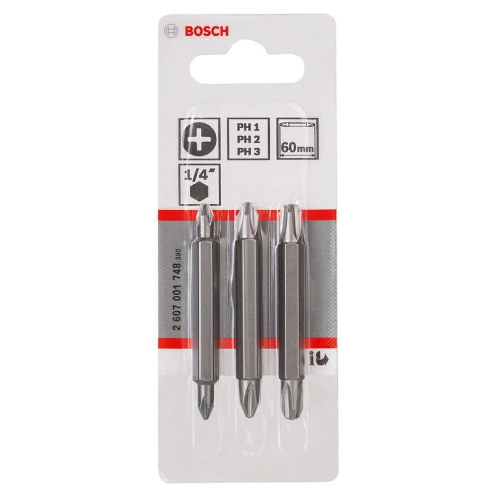 Jogo de Pontas Extra Hard com Zona de Torção Cônica 60mm 6u Inox Bosch