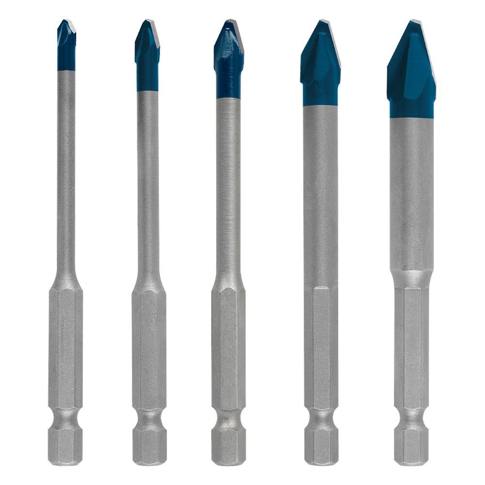 Jogo de Brocas Expert Hex-9 Hard Ceramic com Ponta Centralizadora Ativa 5 Peças Cinza Bosch