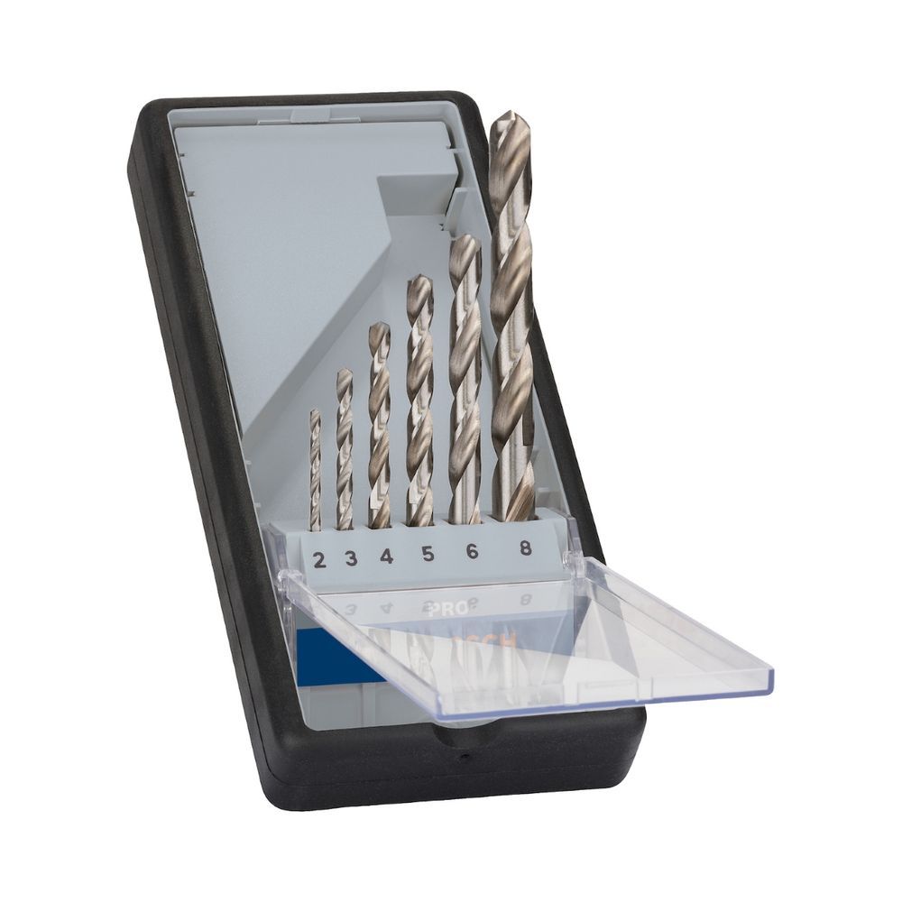 Jogo de Brocas Pro Metal Hss-g com Tecnologia Split Point 6un 2,0-8,0mm Bivolt Bosch
