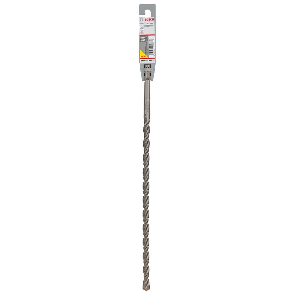 Broca Sds Plus-3 para Concreto com Duas Arestas de Corte em Metal Duro 12x300x360MM Cinza Bosch