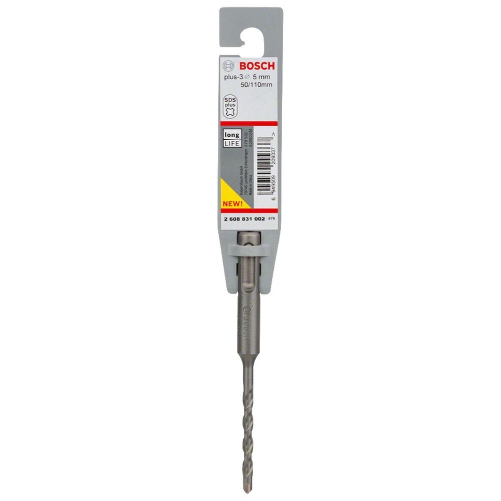 Broca SDS Plus-3 para Concreto 5mm X 50mm X 110mm com 4 Espirais Cinza Bosch