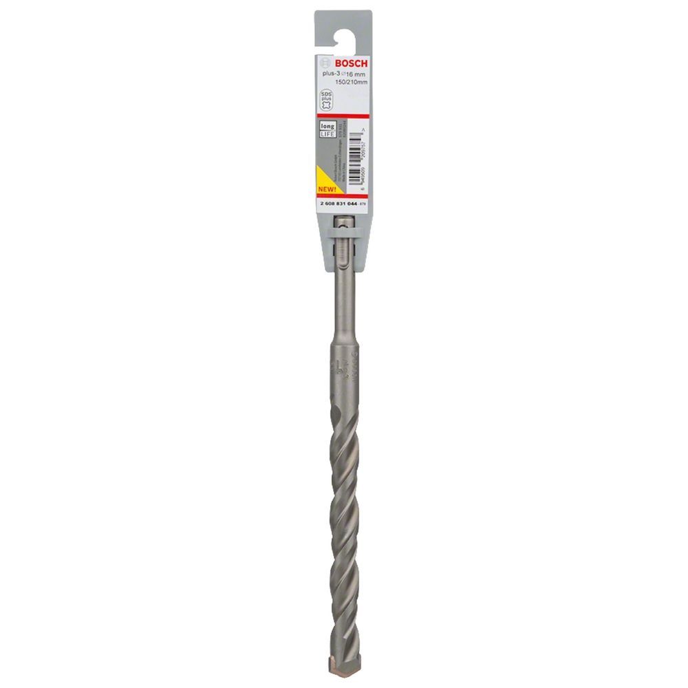 Broca Sds Plus-3 para Concreto com 4 Espirais e 2 Arestas em Metal Duro Cinza Bosch