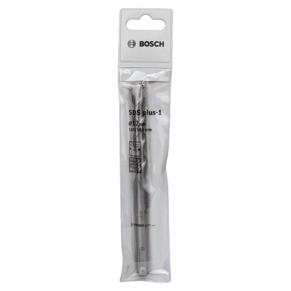 Broca Sds Plus-1 para Concreto com Duas Arestas de Corte em Carbeto de Tungstênio 12X100X160MM Bivolt Bosch