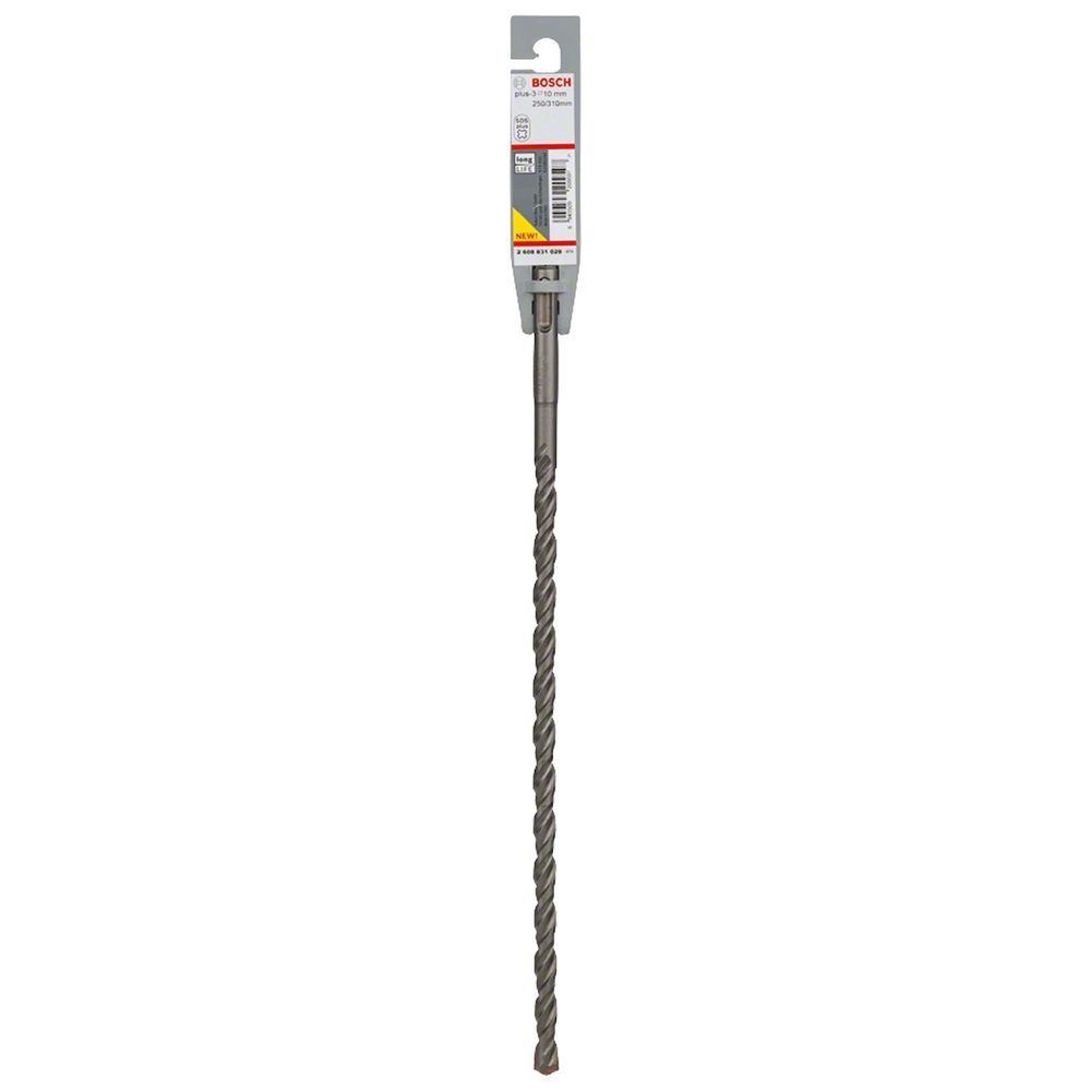 Broca Sds Plus-3 para Concreto 10mm com 4 Espirais para Remoção de Pó Cinza Bosch