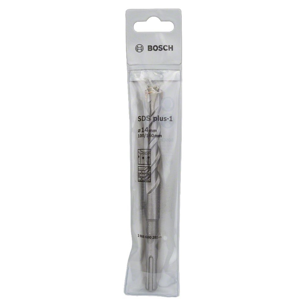 Broca Sds Plus-1 para Concreto com Duas Arestas de Corte em Carbeto de Tungstênio Prata Bosch