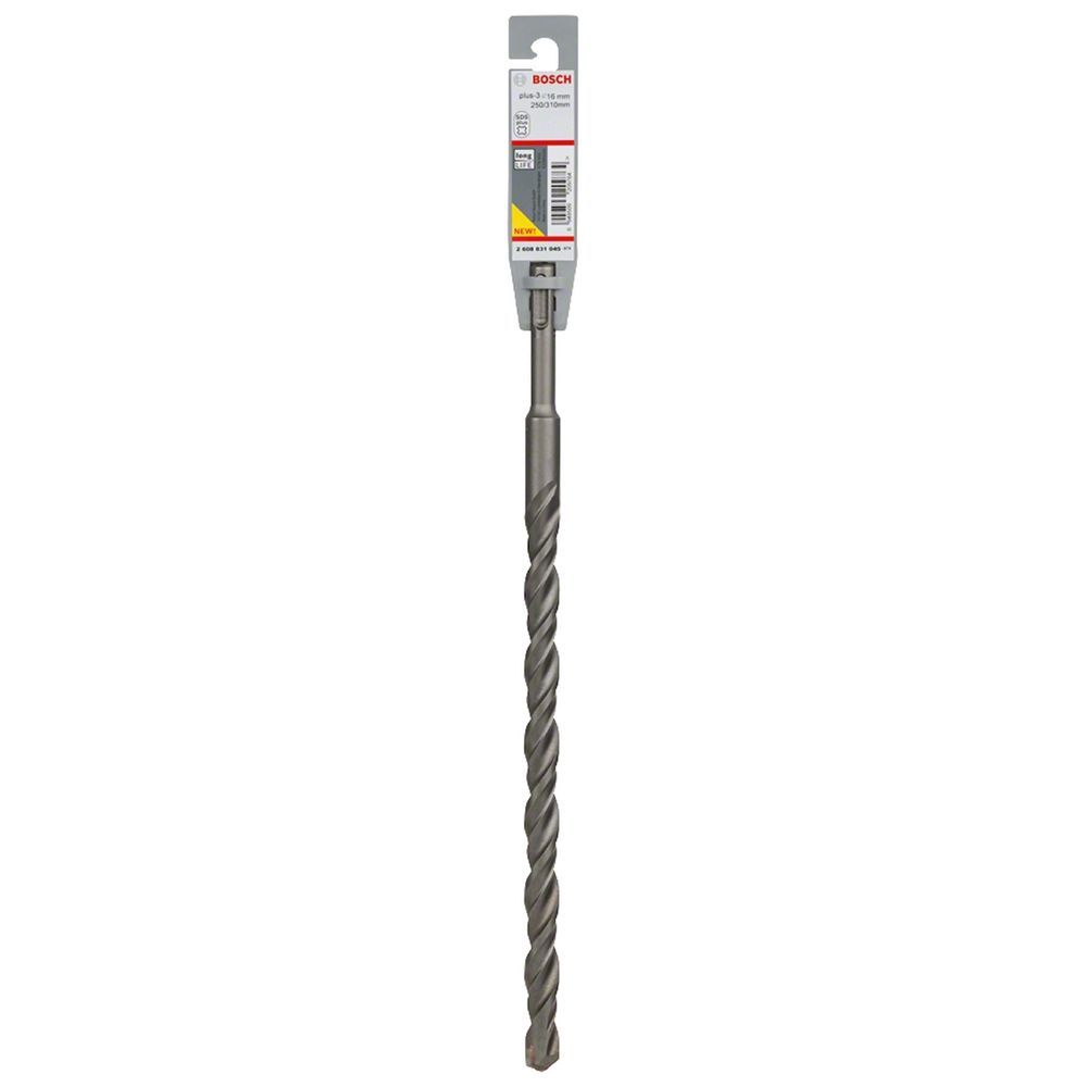 Broca Sds Plus-3 para Concreto com 4 Espirais e 2 Arestas em Carbeto de Tungstênio 16X250X310MM Bosch