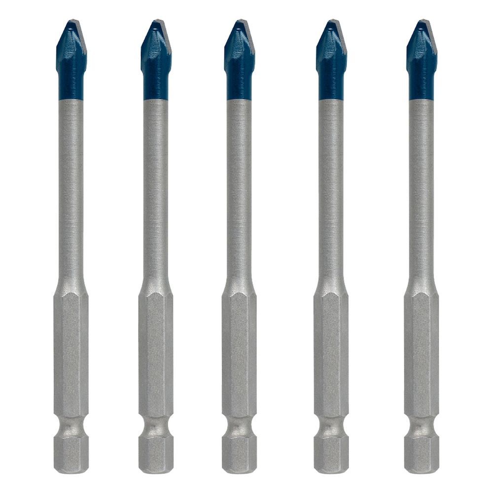 Broca para Porcelanato e Cerâmica Dura Expert HEX-9 Hard Ceramic com Carbide Technology e Ponta Centralizadora Cinza