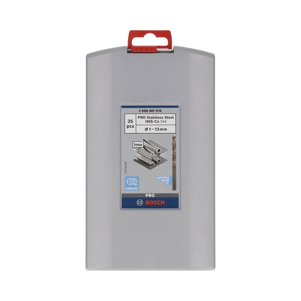 Brocas para Metal Pro Stainless Steel Hss-co 1-13mm Perfuração Superior em Aço Inoxidável Ponta Centralizadora 25un