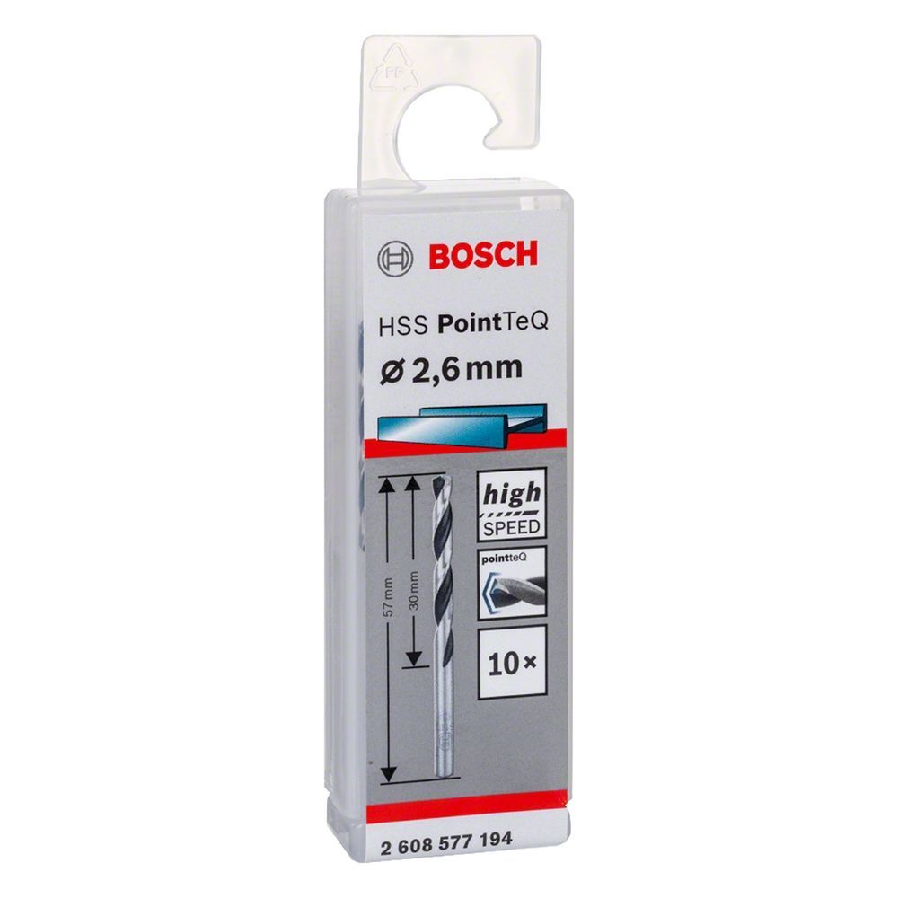 Broca para Metal Hss-pointteq Alta Precisão com Ponta Split Point 135 graus  Preto Bosch