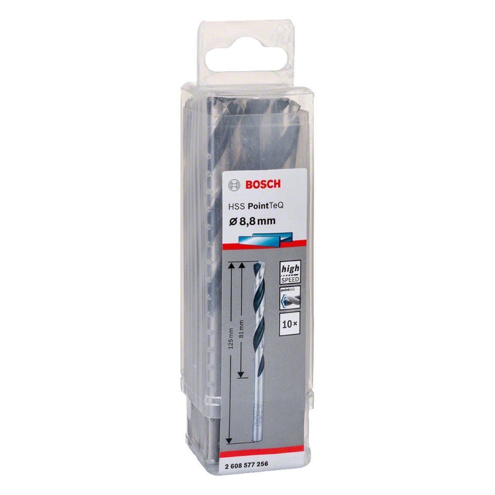 Broca para Metal Hss-pointteq 8,8mm com Ponta Split Point 10 Peças Aço Rápido HSS Bivolt Bosch