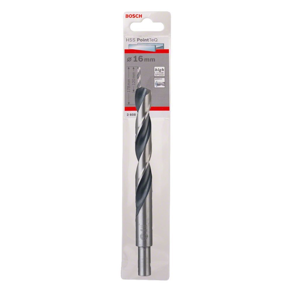 Broca para Metal Hss-pointteq com Tecnologia Split Point 16,0mm Revestimento Óxido Negro Bosch