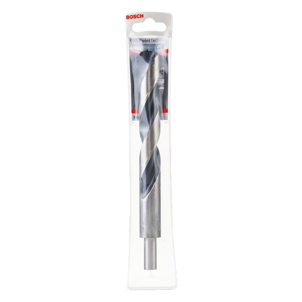 Broca para Metal Hss-pointteq 20,0mm com Ponta Centralizadora Split Point e Haste Reduzida Aço Rápido HSS Óxido Negro