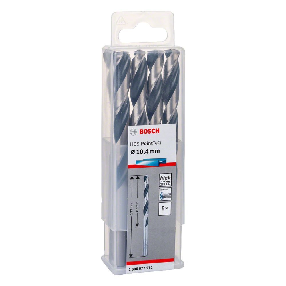 Broca para Metal Hss-pointteq 10,4mm com Ponta Split Point Cinza Bosch