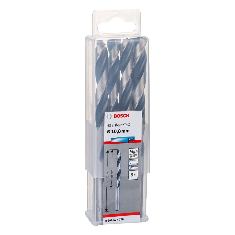 Broca para Metal Hss-pointteq 10,8mm com Tecnologia Split Point Cinza Bosch