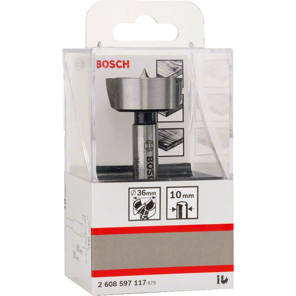 Broca para Madeira Forstner 36mm Corte de Alta Precisão Dente Que Reduz Fricção e Calor Aço Bivolt Bosch