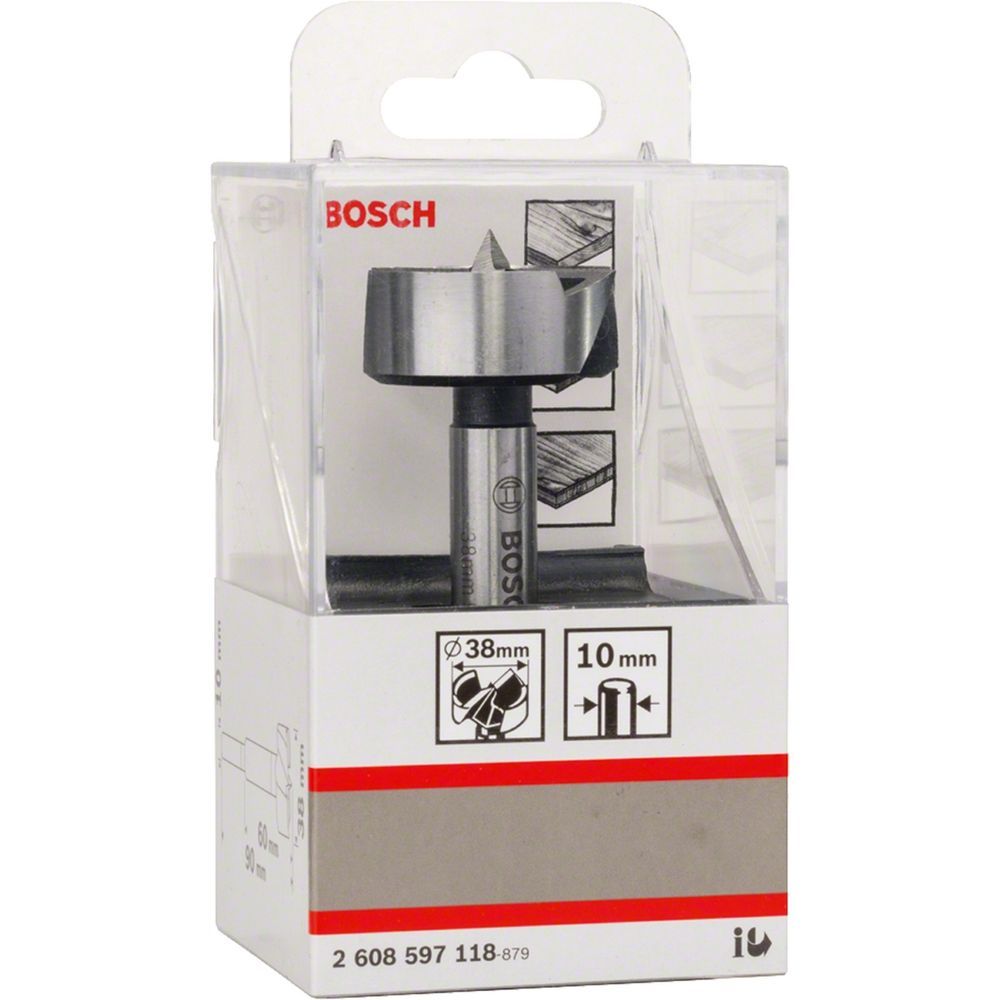 Broca para Madeira Forstner 38MM com Design de Dente Otimizado e Ponta Centralizadora Bivolt Bosch