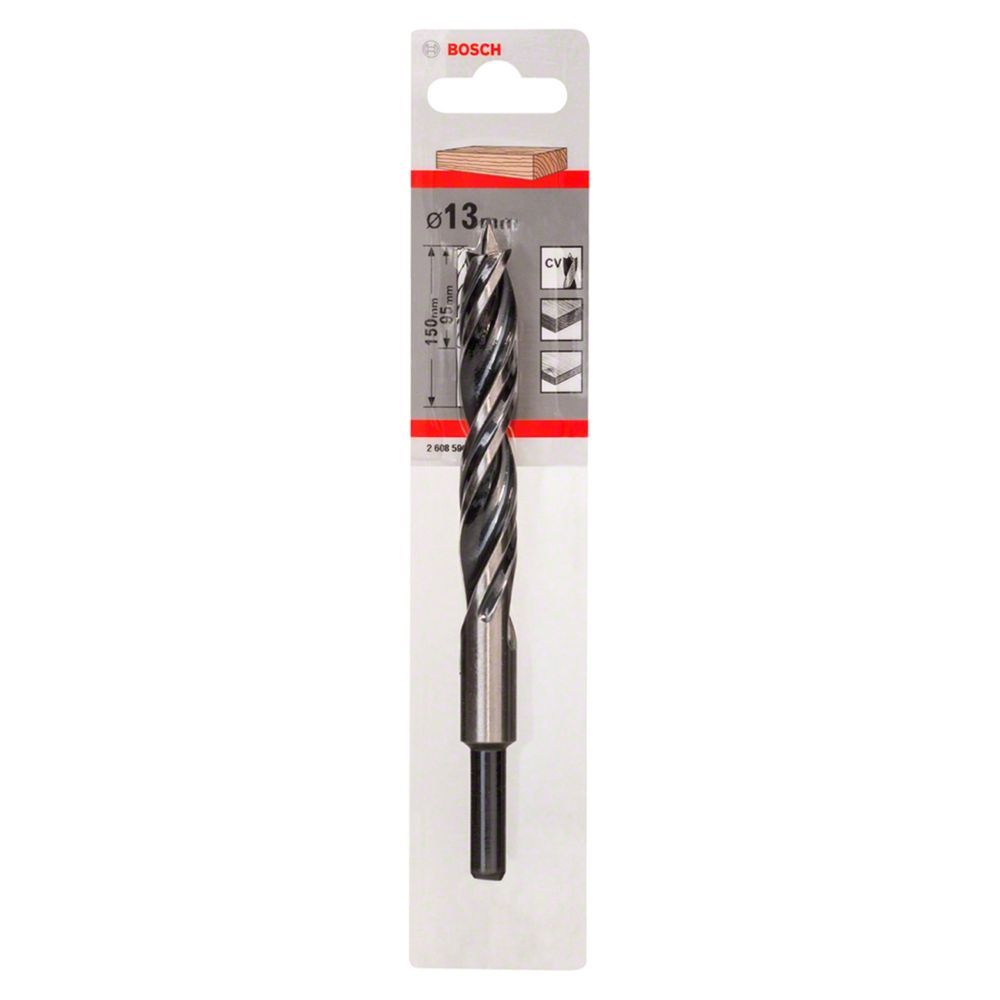 Broca para Madeira 3 Pontas 13MM com Ponta Centralizadora e Arestas Afiadas Inox Bosch