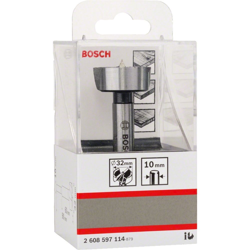 Broca para Madeira Forstner 32MM com Ponta Centralizadora e Corte Contínuo 32MM Bivolt Bosch