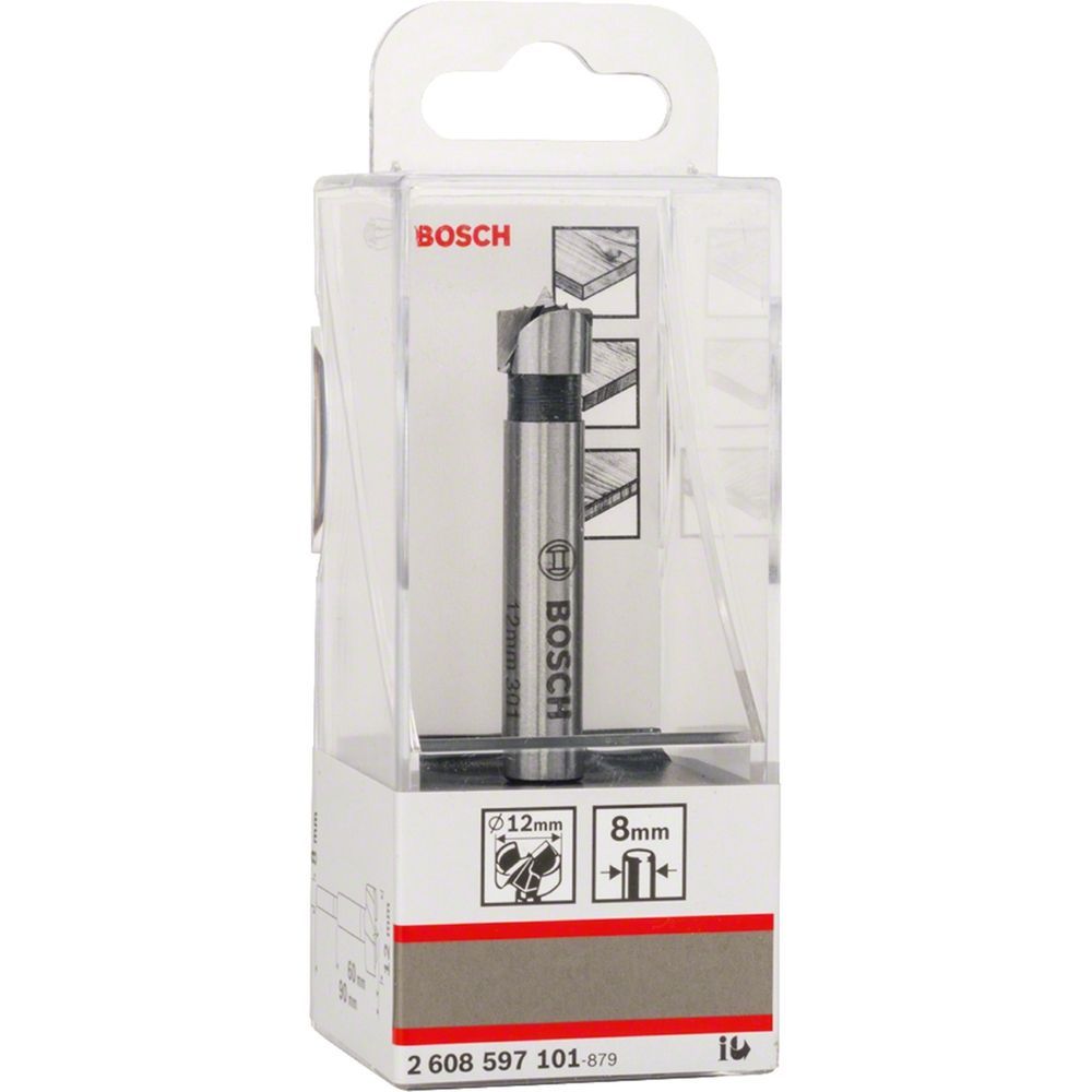 Broca para Madeira Forstner 12MM Alta Precisão Corte Limpo sem Lascar Aço Bivolt Bosch