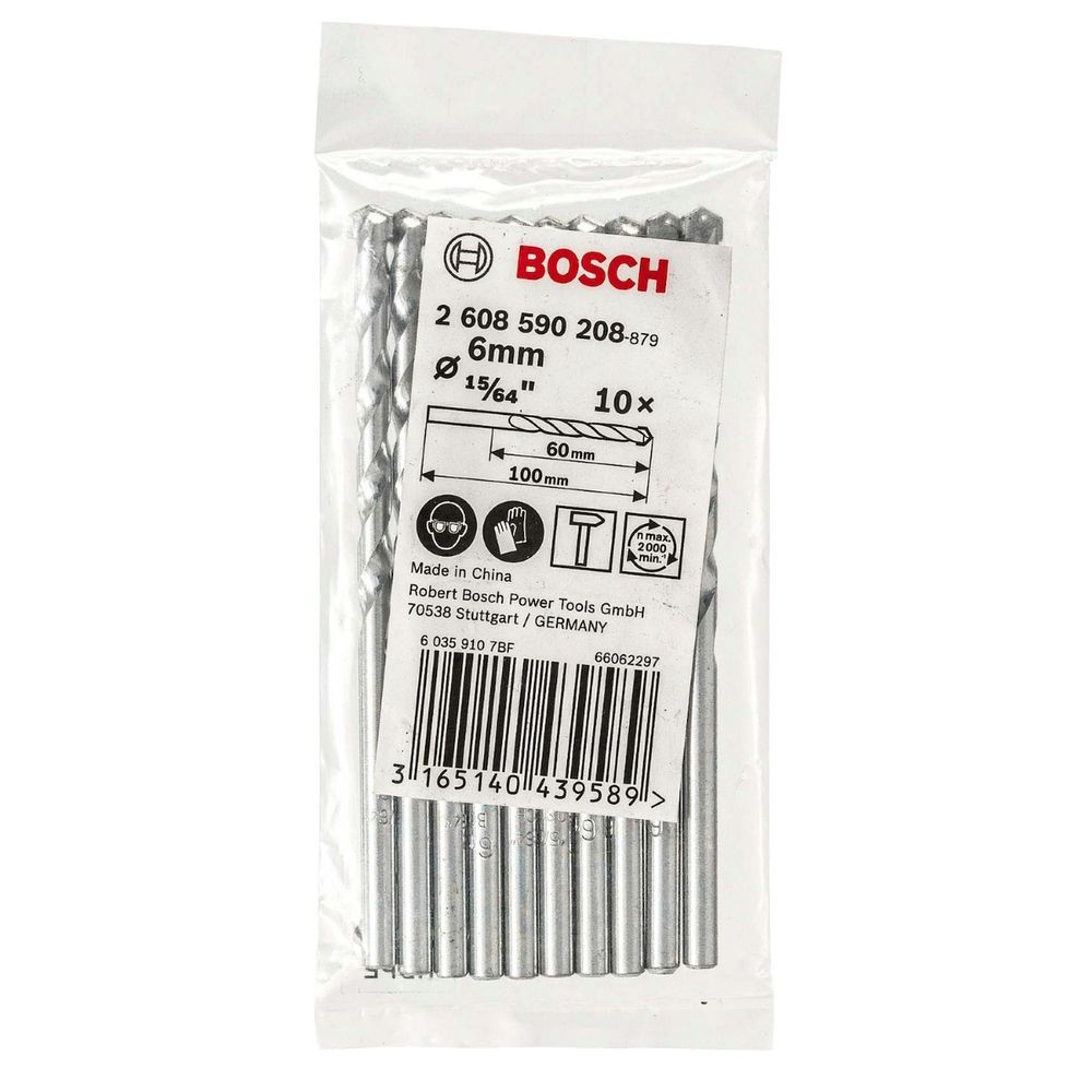 Broca para Concreto CYL-1 Perfuração de Alta Resistência com Ponta de Carbeto de Tungstênio Cinza Bosch