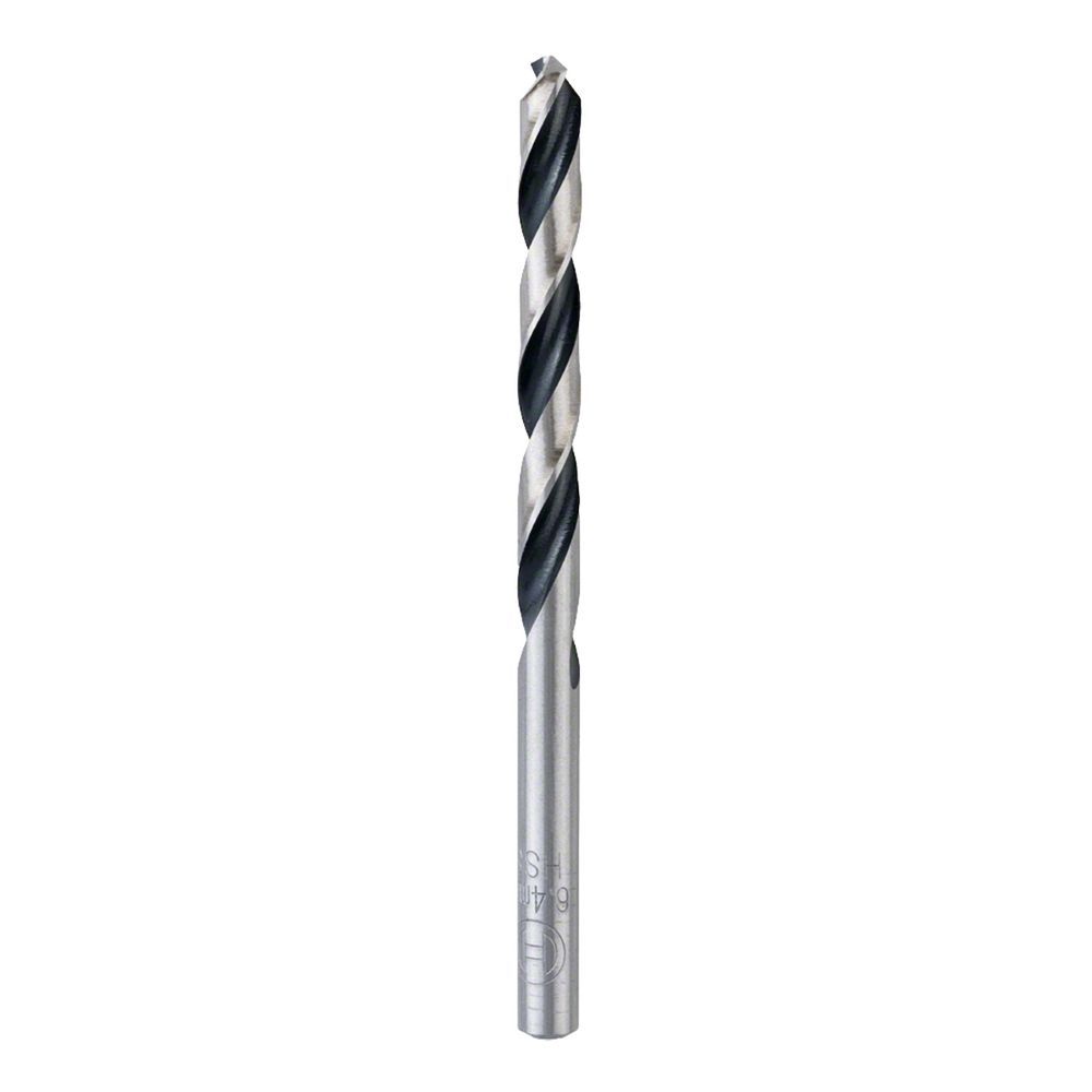 Broca Metal Hss-pointteq 6,4mm com Tecnologia Split Point e Ponta Centralizadora 10 Peças Preto Bosch