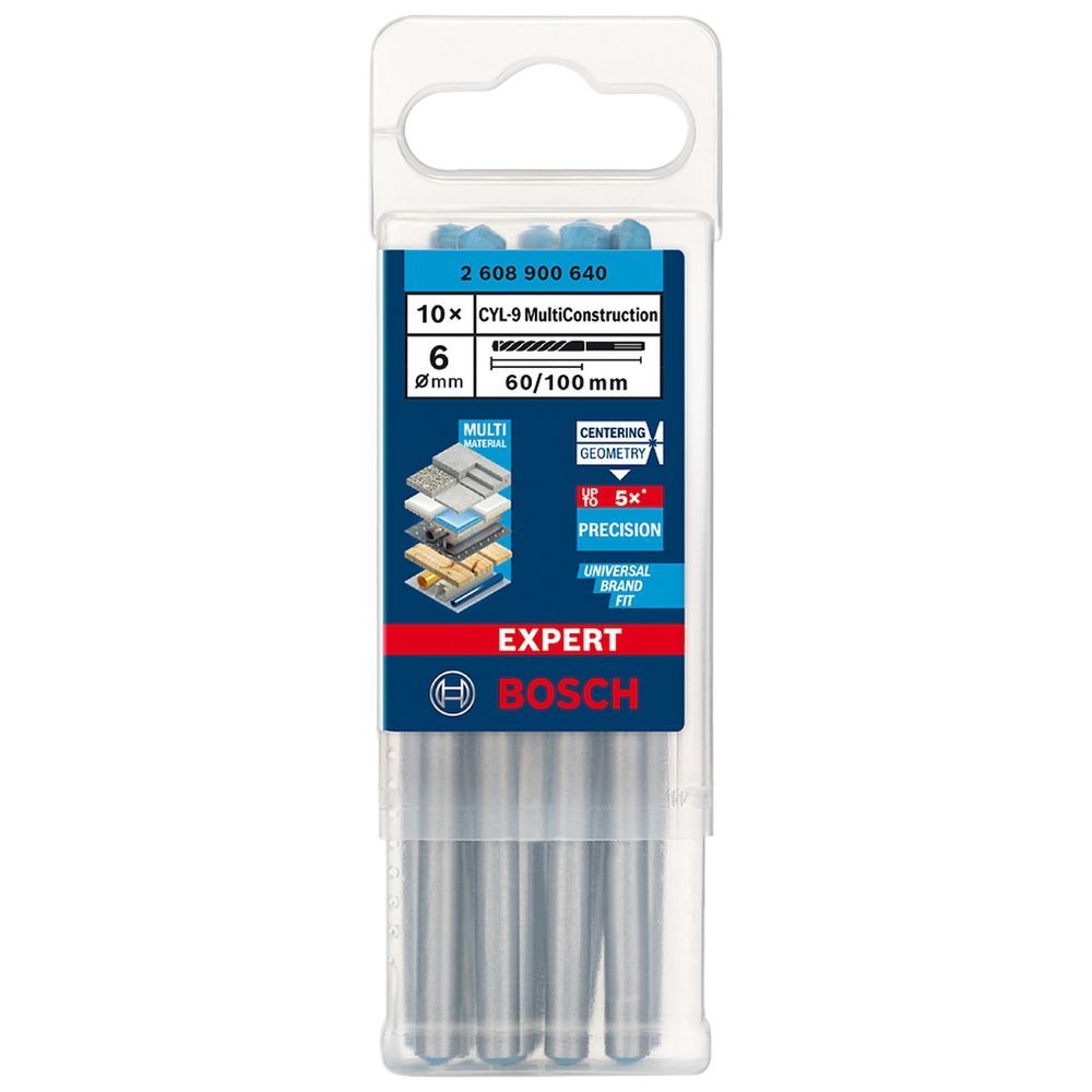 Broca Expert Cyl-9 Multiconstruction Perfuração em Múltiplos Materiais com Arestas de Corte com Diamante 6x60x100mm
