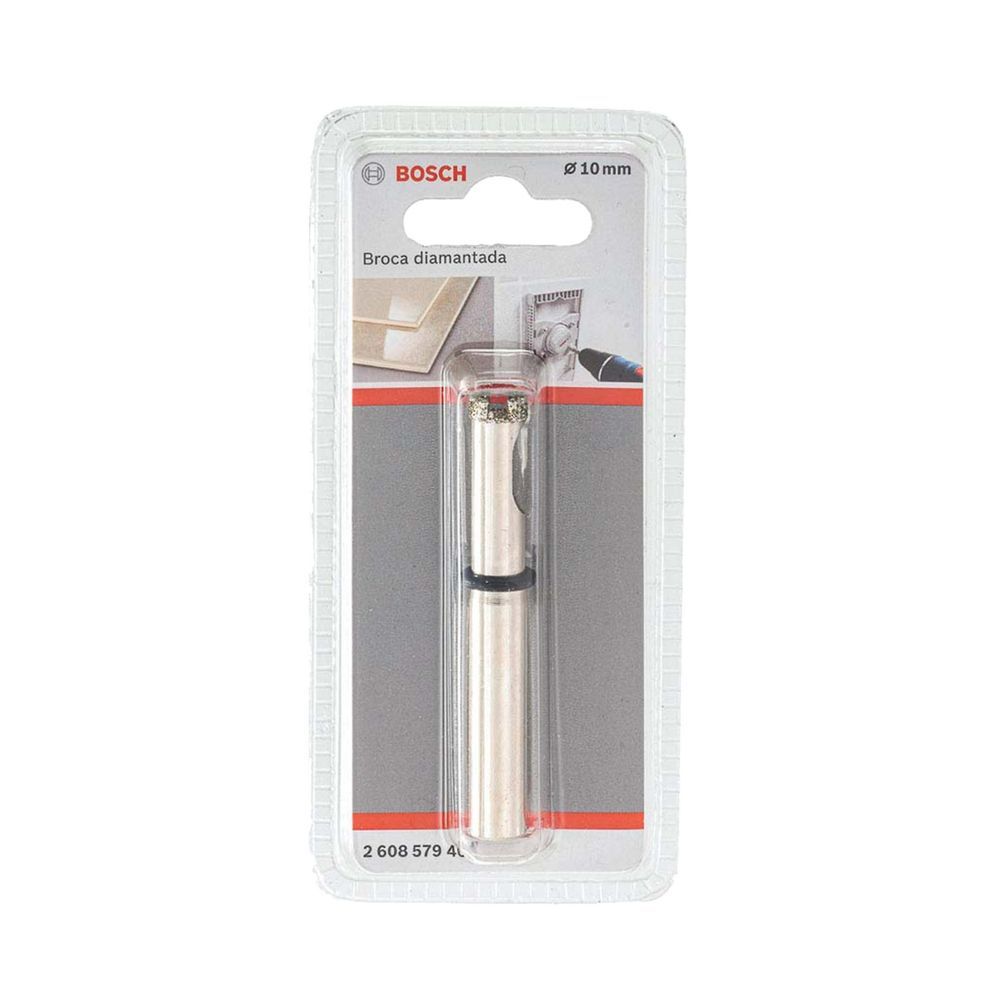 Broca Diamantada a Úmido 10MM Corte a Úmido Inox Diamantes Sintéticos Bivolt Bosch