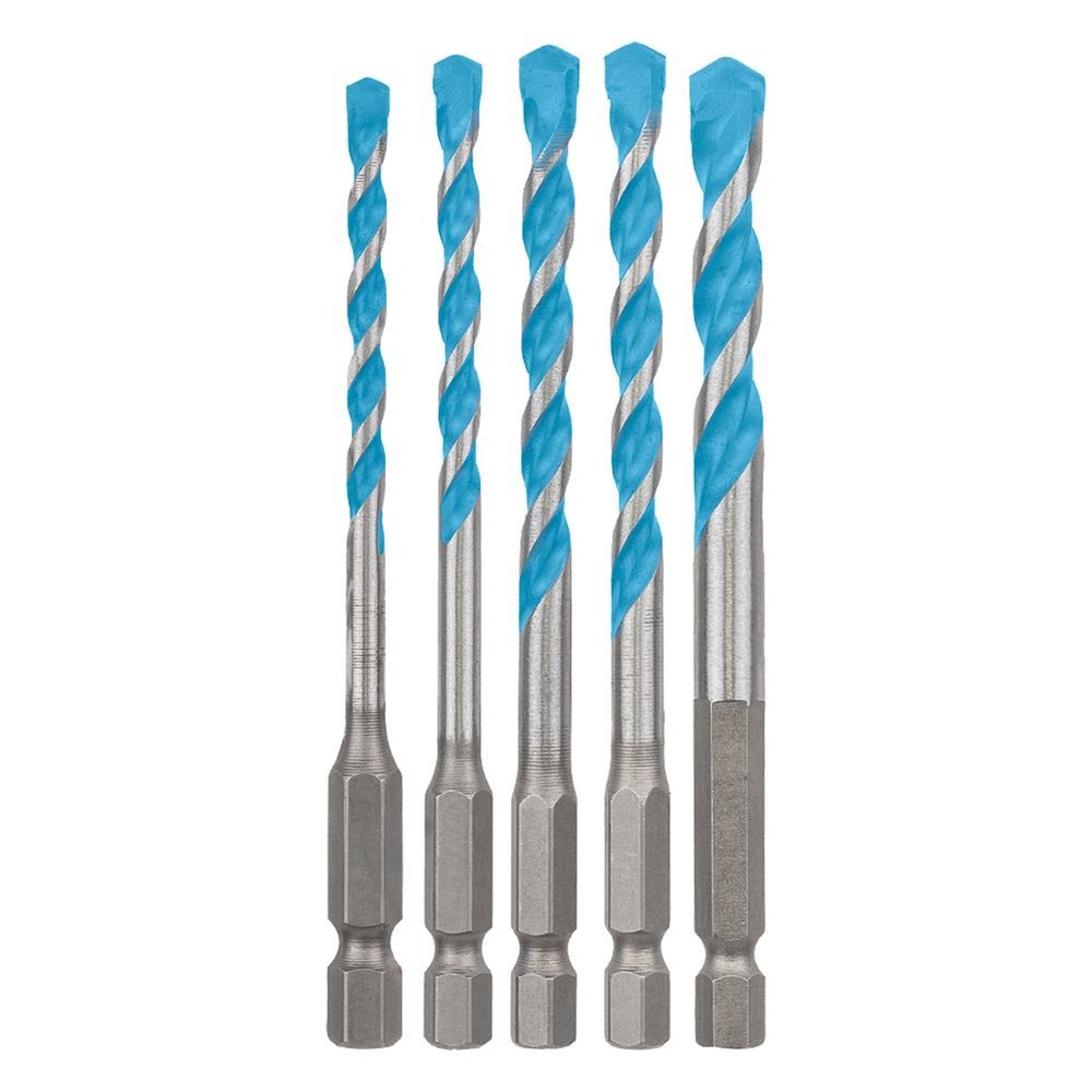 Broca Expert Hex-9 Multiconstruction para Concreto e Metal com Haste Hexagonal 1-4 5 Peças 4 5 6 8mm Bosch