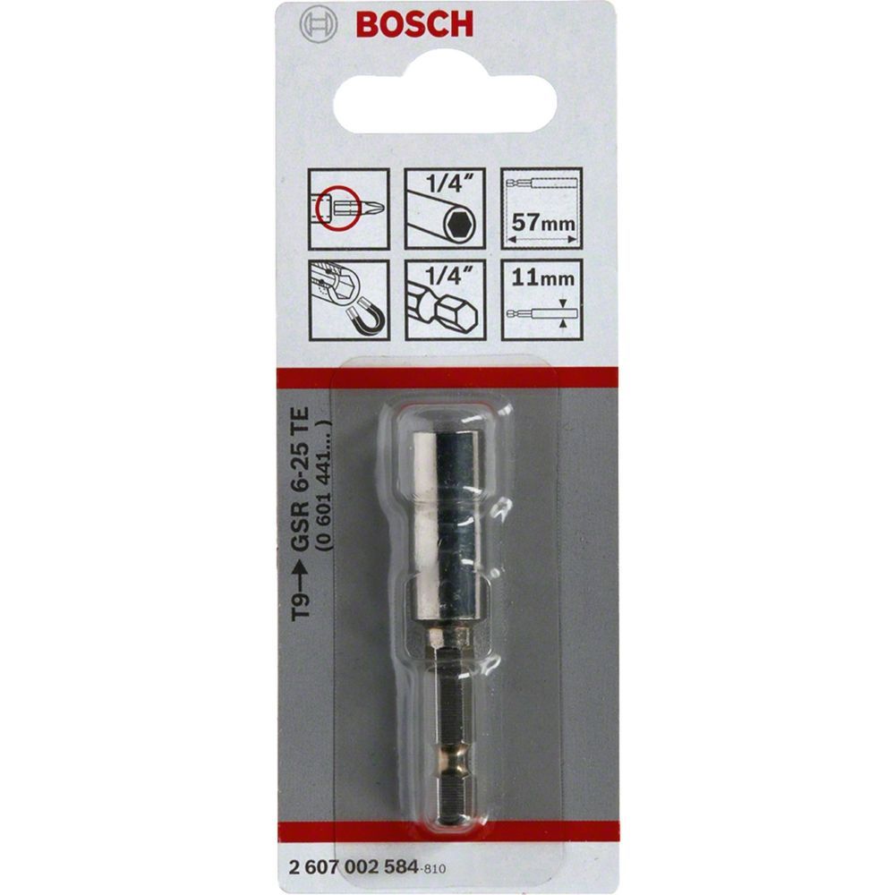 Adaptador Magnético Universal 1-4'' com Íman de Alta Performance e Design Compacto para Acesso Difícil Bosch